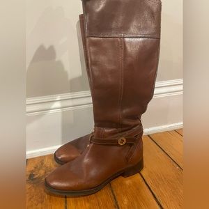 Tory Burch Brown Leather Riding Boot Size 8
